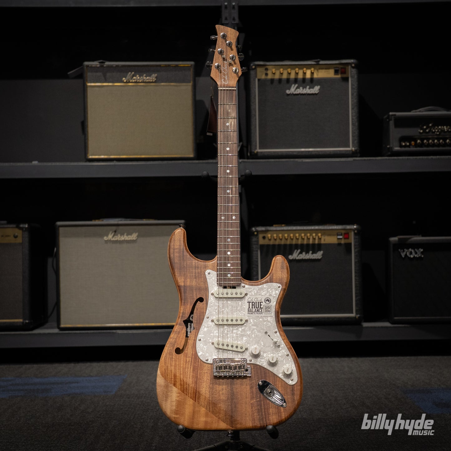 Cole Clark HB Hollow Baby, SSS, Mother of Pearl Pickguard in Natural