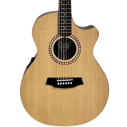 Cole Clark CCRAN2EC-SRE Recording Series Acoustic Electric Guitar in Natural