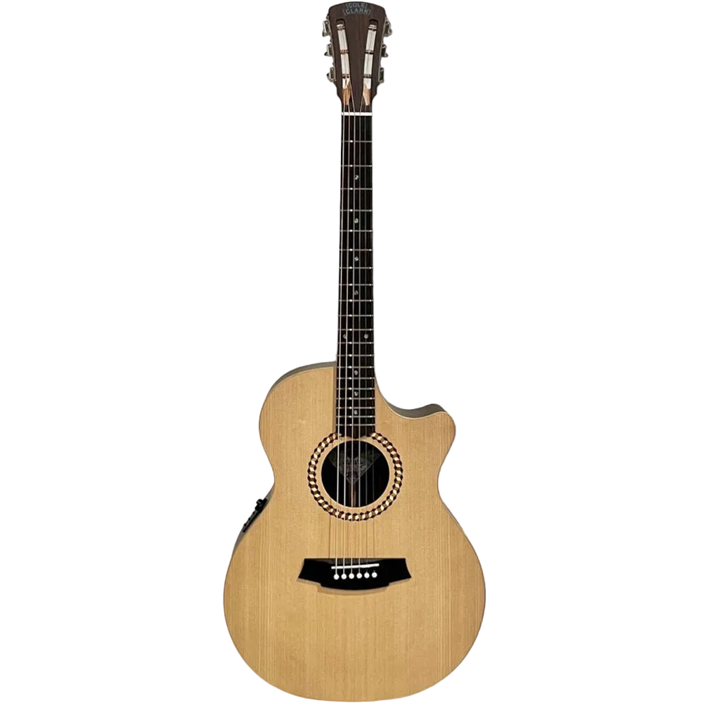Cole Clark CCRAN2EC-SRE Recording Series Acoustic Electric Guitar in Natural