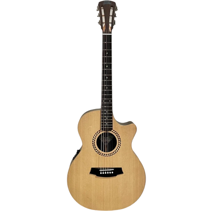 Cole Clark CCRAN2EC-SRE Recording Series Acoustic Electric Guitar in Natural