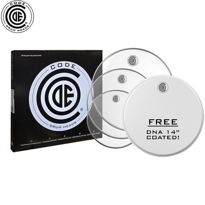 Code Generator Clear Head Pack 10/12/14 inch + Free DNACT14