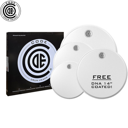 Code DNA Coated Tom Head Pack 10/12/16 inch with Free DNA
