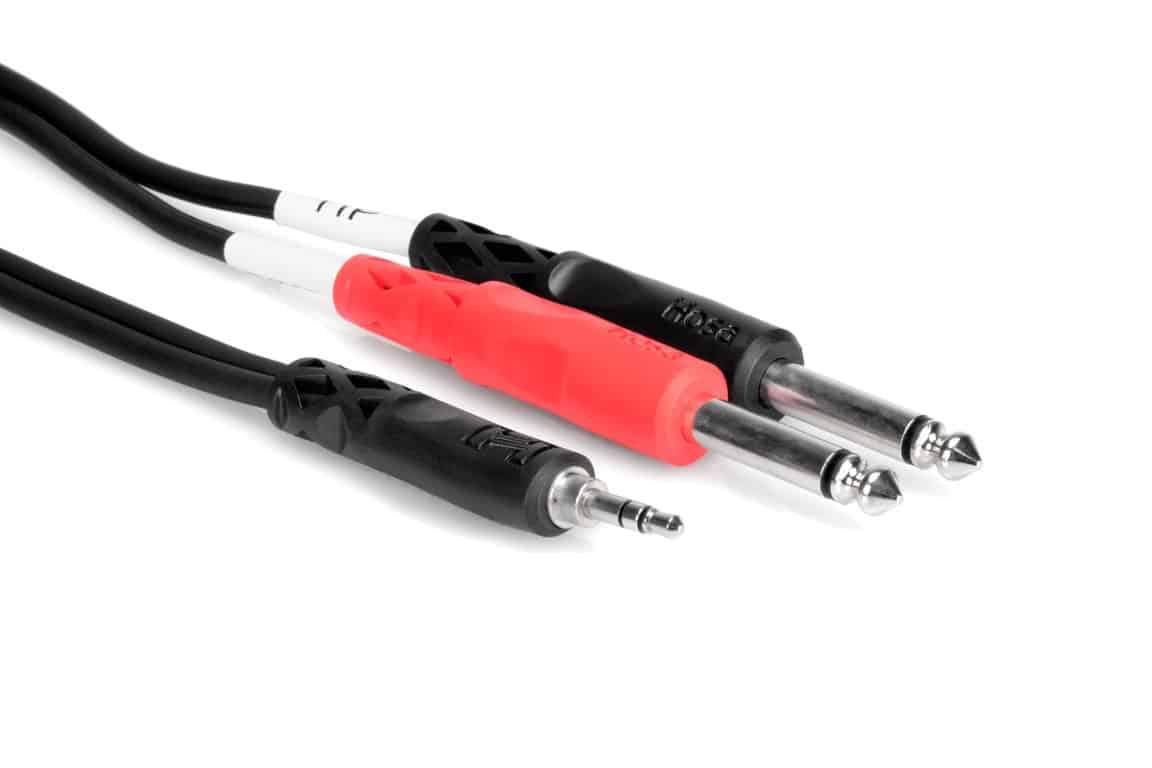 HOSA 3.5 mm TRS to Dual 1/4" TS Stereo Breakout Cable