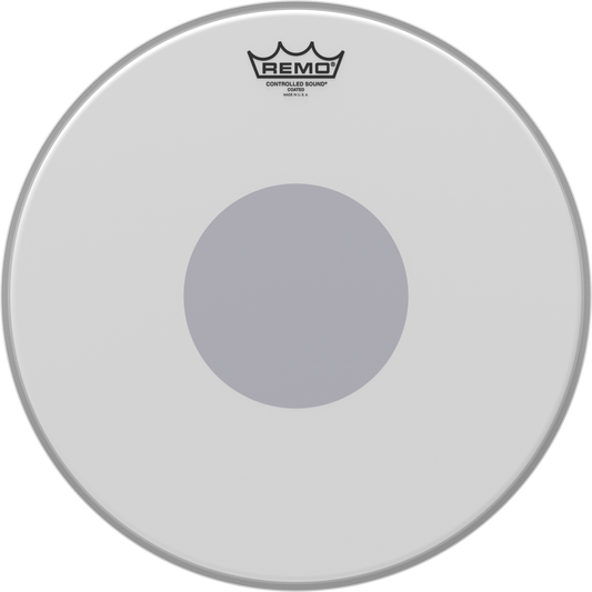 Remo 15" Controlled Sound Coated Batter Bottom Black Dot Drumhead