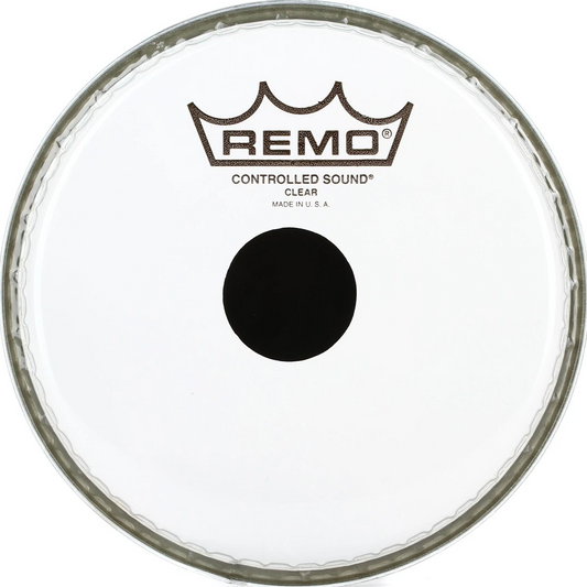 Remo 6" Controlled Sound Clear Black Dot On Top Batter Drumhead