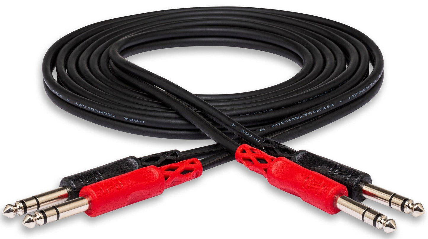 HOSA CSS204 Stereo Interconnect Dual Cable 1/4" TRS to Same