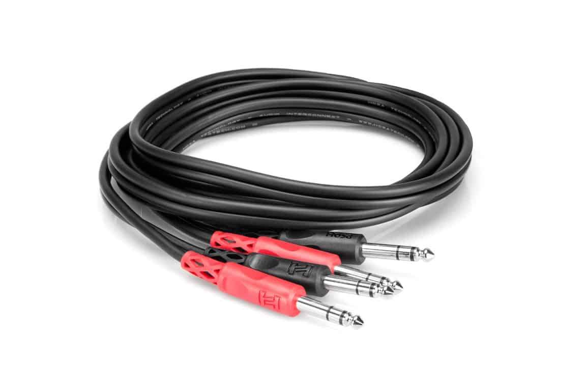 HOSA CSS201 Stereo Interconnect Dual Cable 1/4" TRS to Same