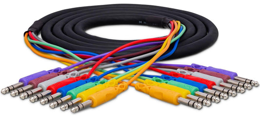 HOSA CSS802 Balanced Snake 1/4" TRS to Same 2m