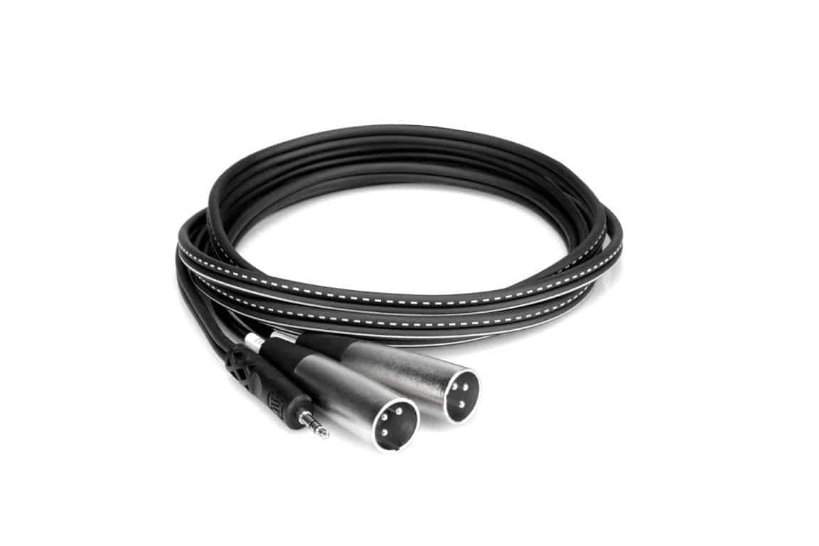 HOSA CYX402M Stereo Breakout 3.5 mm TRS to Dual XLR3M 2M