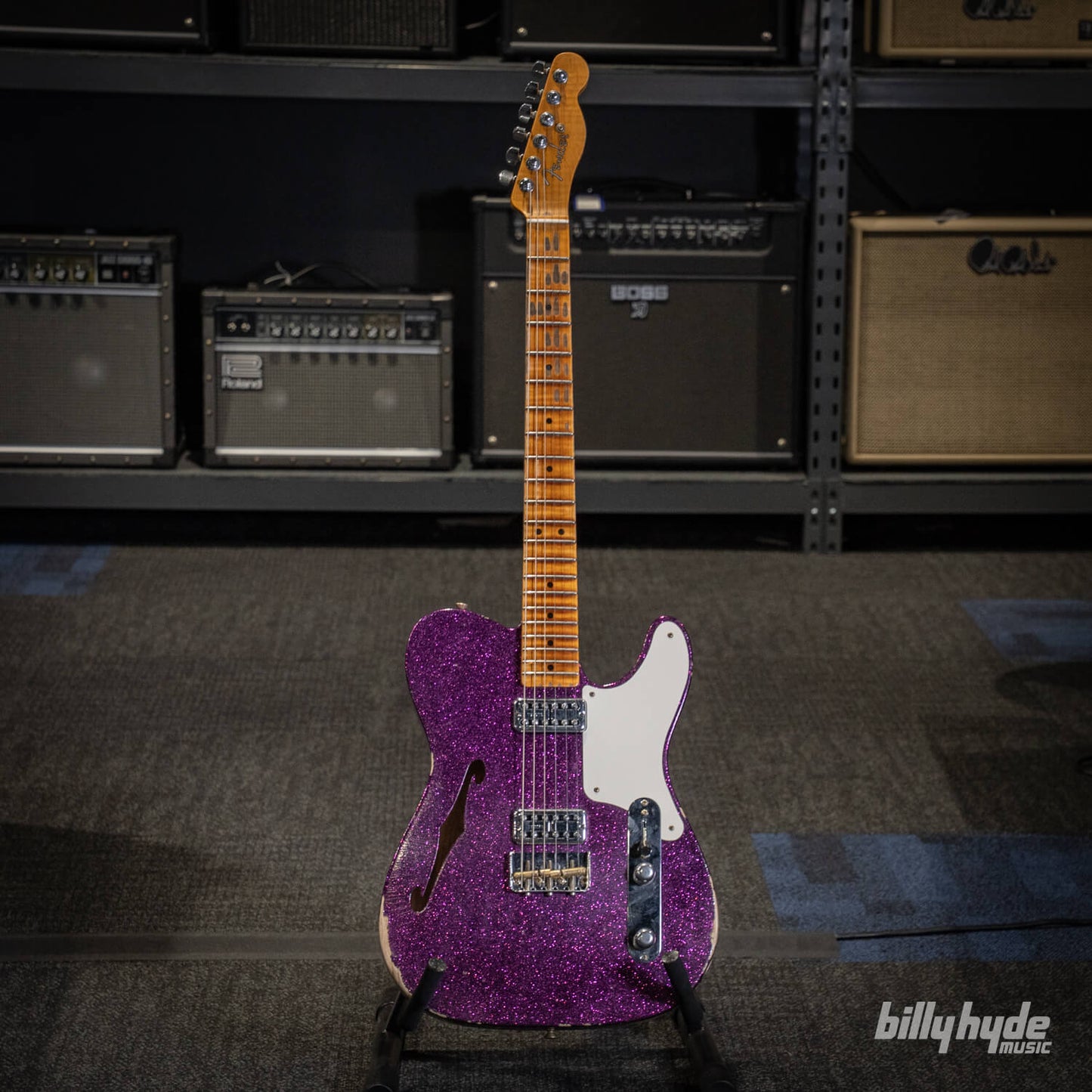 Fender Custom Shop Limited Edition Caballo Tono Ligero Relic, Maple Neck in Aged Magenta Sparkle