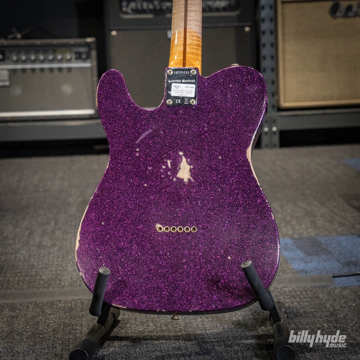 Fender Custom Shop Limited Edition Caballo Tono Ligero Relic, Maple Neck in Aged Magenta Sparkle