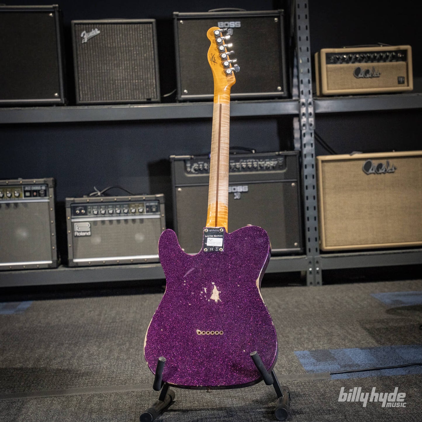 Fender Custom Shop Limited Edition Caballo Tono Ligero Relic, Maple Neck in Aged Magenta Sparkle