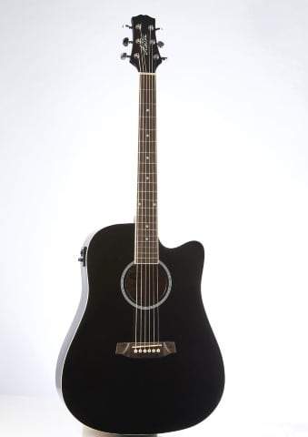 Ashton D20CEQ Acoustic Guitar in Black