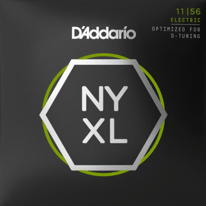 D'Addario NYXL1156 Nickel Wound Electric Guitar Strings Medium Top  Extra Heavy Bottom 11-56 Gauge
