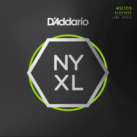 D'Addario NYXL Light Top Medium Bottom Long Scale Bass Strings 45-105 Gauge