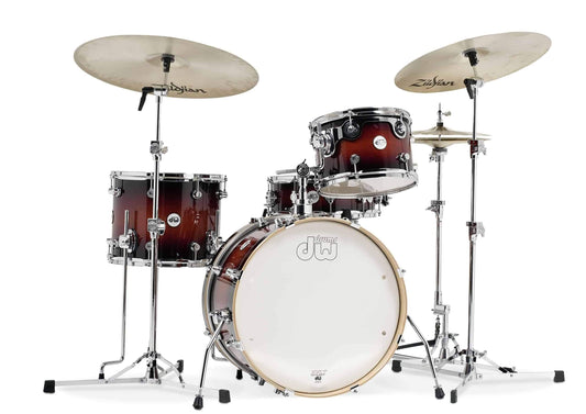DW Design Frequent Flyer BD20 4 Piece Drum Kit in Tobacco Burst