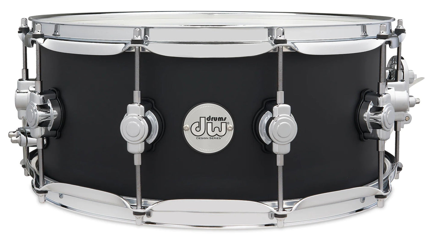 DW Design 5.5" x 14" Black Satin Snare Drum