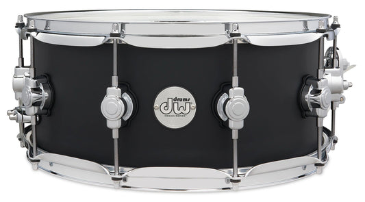DW Design 5.5" x 14" Black Satin Snare Drum