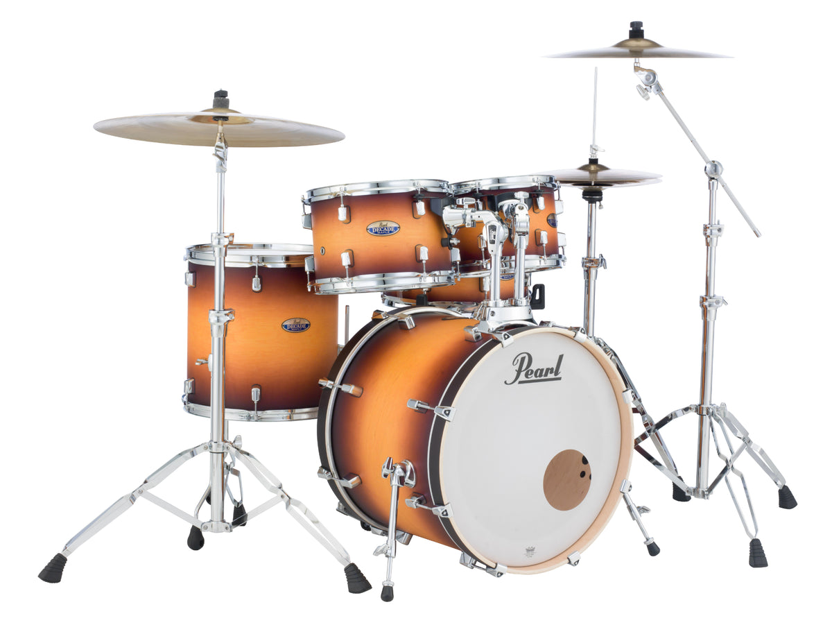 Pearl Decade Maple 20" Fusion 5 Piece Drum Kit in Classic Satin Amberburst