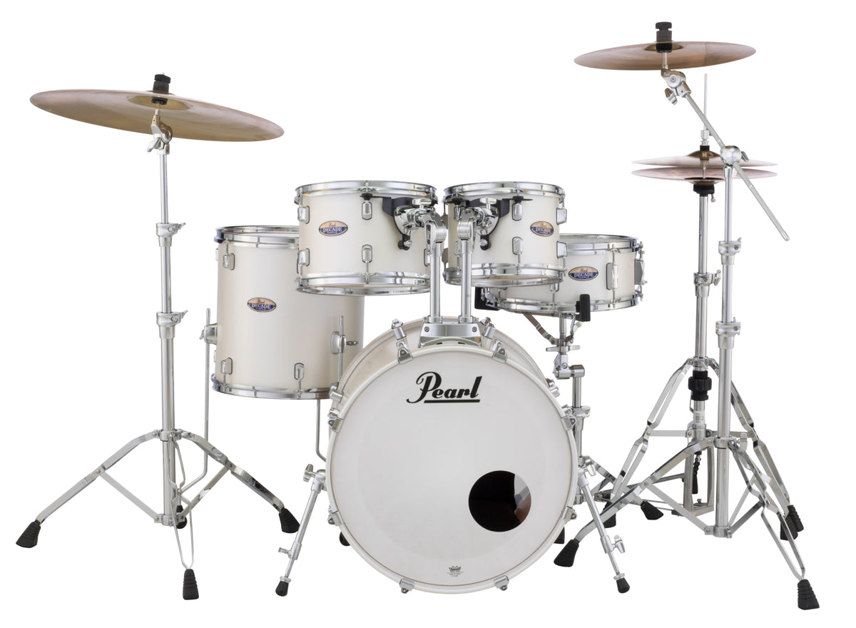 Pearl Decade Maple 20" Fusion 5 Piece Drum Kit in White Satin Pearl
