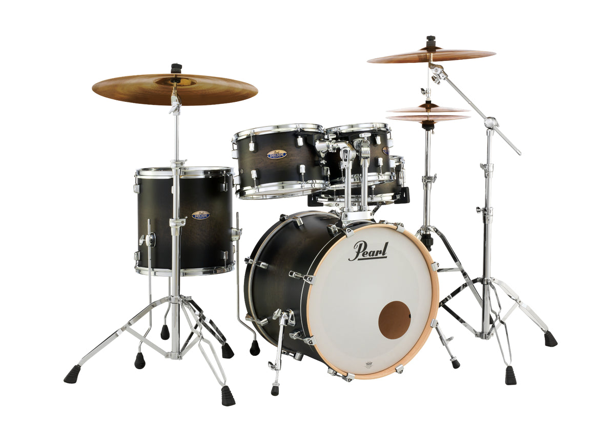 Pearl Decade Maple 20" Fusion 5 Piece Drum Kit in Satin Black Burst