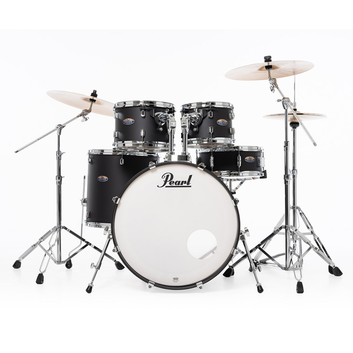 Pearl Decade Maple 22 Fusion 5 Piece Drum Kit in Satin Slate Black