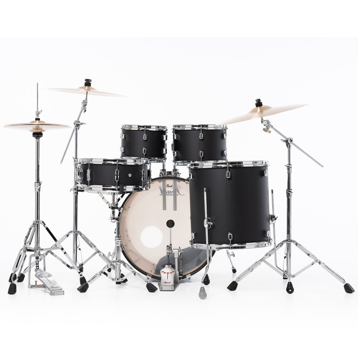 Pearl Decade Maple 22 Fusion 5 Piece Drum Kit in Satin Slate Black