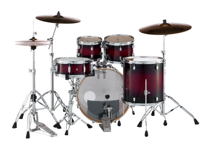 Pearl Decade Maple 22 Fusion 5 Piece Drum Kit in Gloss Deep Red Burst