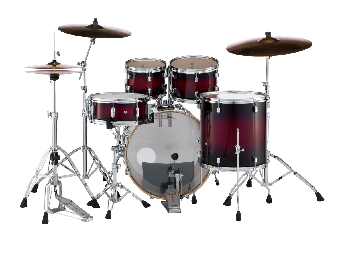 Pearl Decade Maple 22 Fusion Plus 5-Piece Drum Kit in Gloss Deep Red Burst
