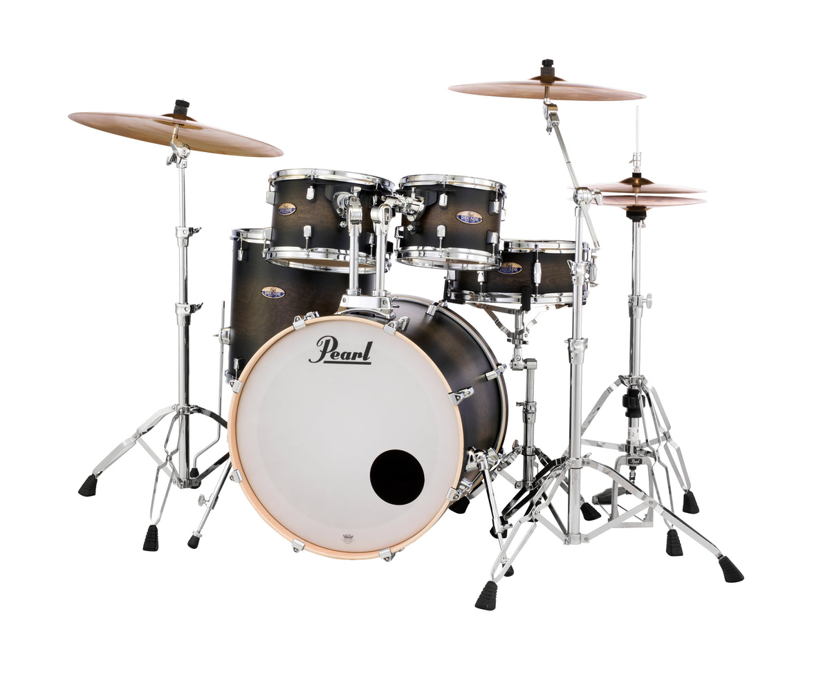 Pearl Decade Maple 22 Fusion 5 Piece Drum Kit in Satin Black Burst