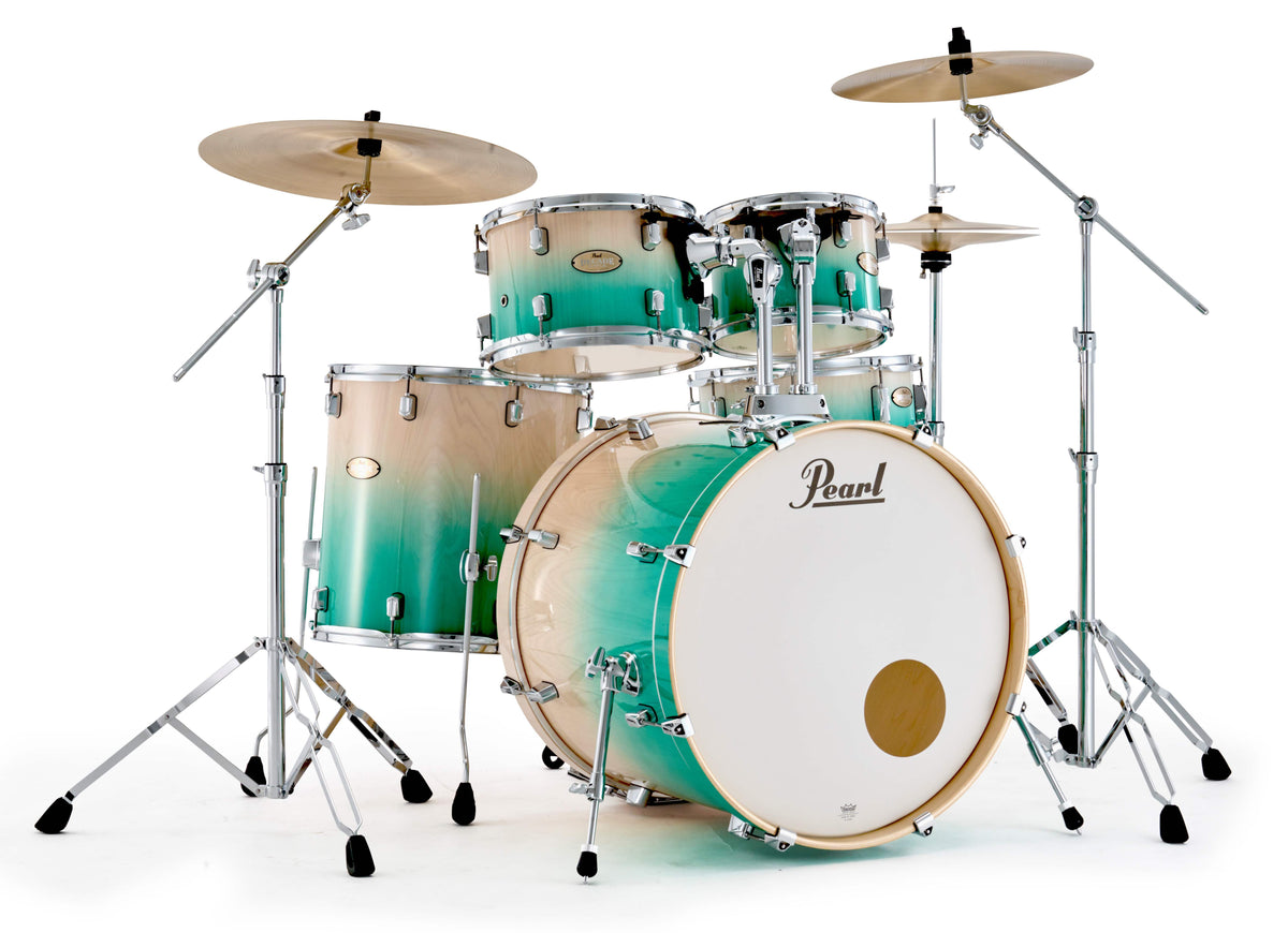 Pearl DMP Artisan 22" 5-Piece Fusion Plus Kit W/Hardware in White Beach Pine Fade