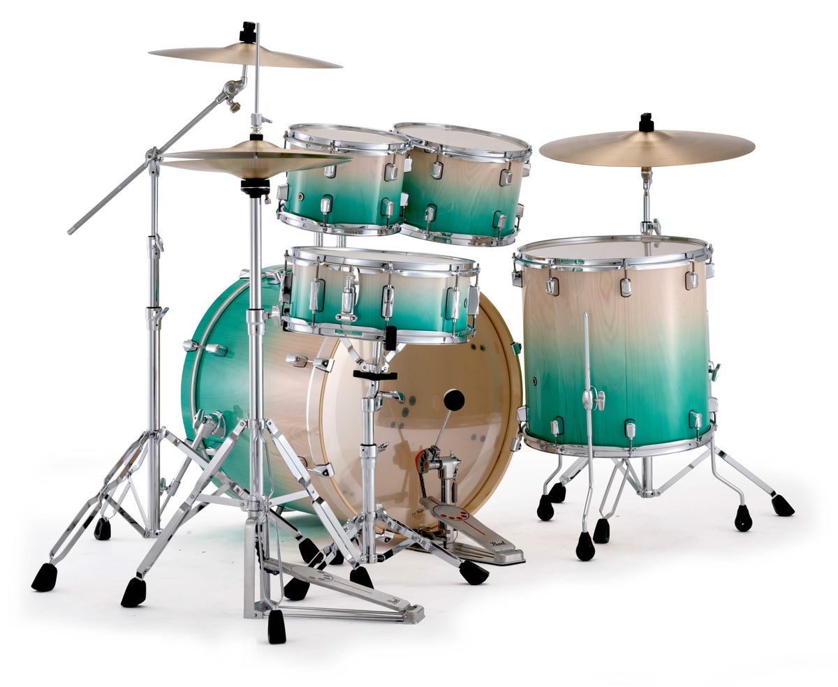 Pearl DMP Artisan 22" 5-Piece Fusion Plus Kit W/Hardware in White Beach Pine Fade