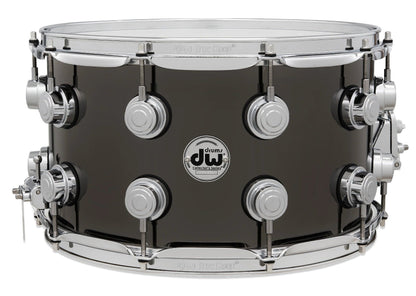 DW Collectors Series 8" x 14" Black Nickel Over Brass Snare Drum