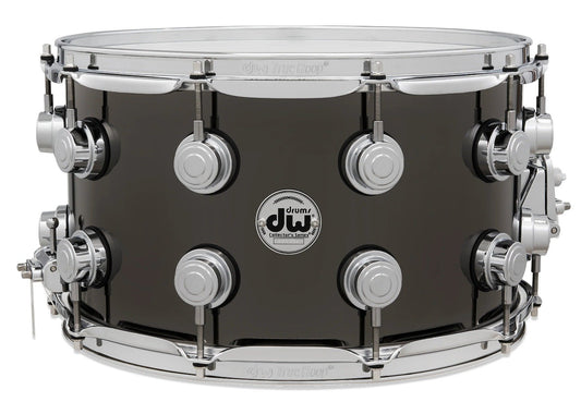 DW Collectors Series 8" x 14" Black Nickel Over Brass Snare Drum