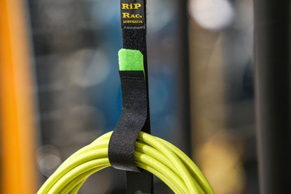 RiP RAC Lead Rack Velcro Cable Storage System YELLOW 6 x 100mm TABS