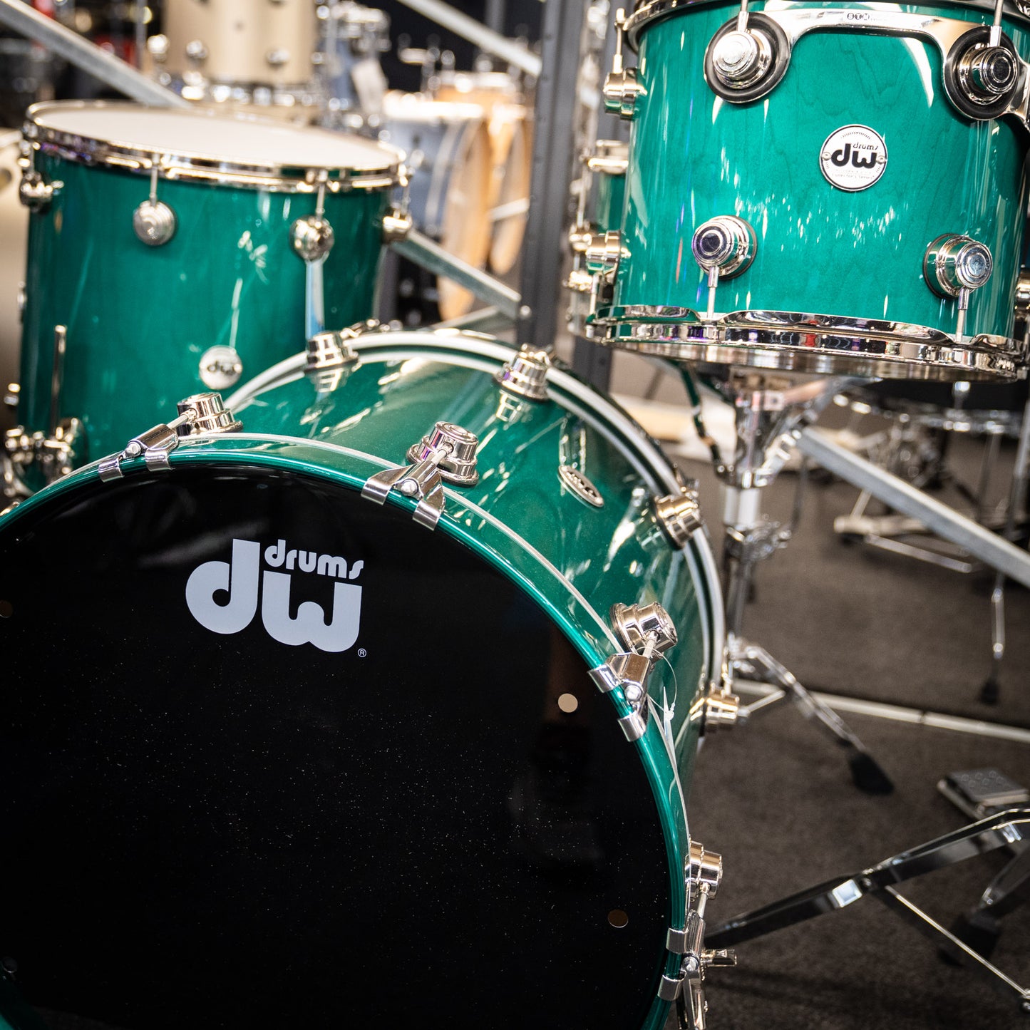 DW Collectors SonicPly 4-Piece Shell Pack in Turquoise Green