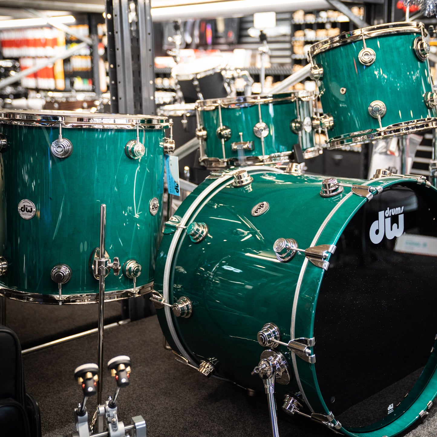 DW Collectors SonicPly 4-Piece Shell Pack in Turquoise Green