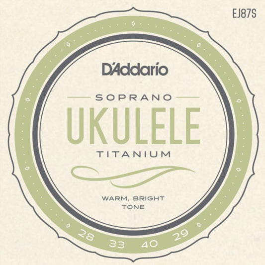 DAddario EJ87S Titanium Soprano Ukulele Strings
