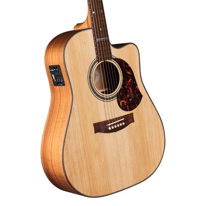 Maton EA80C The Australian Acoustic Electric Guitar in UV Gloss Natural Face and Headstock