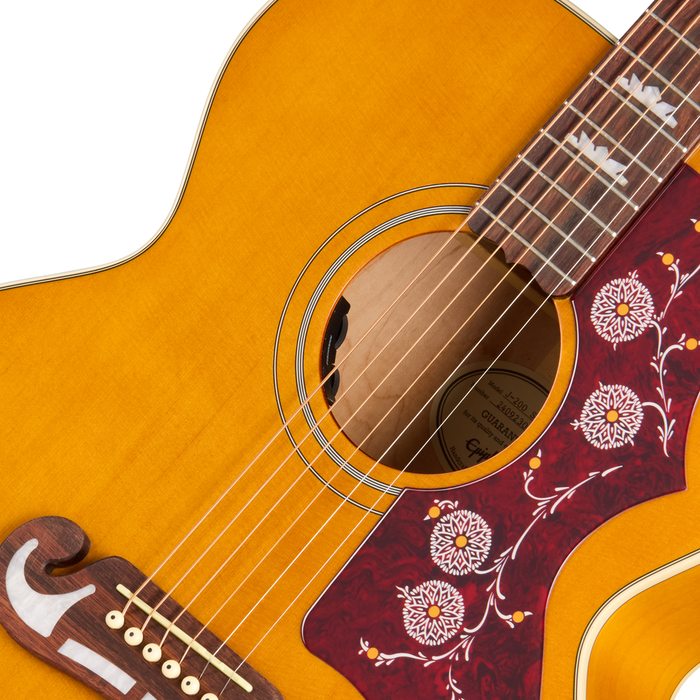 Epiphone J-200 Studio Acoustic Electric Guitar in Natural