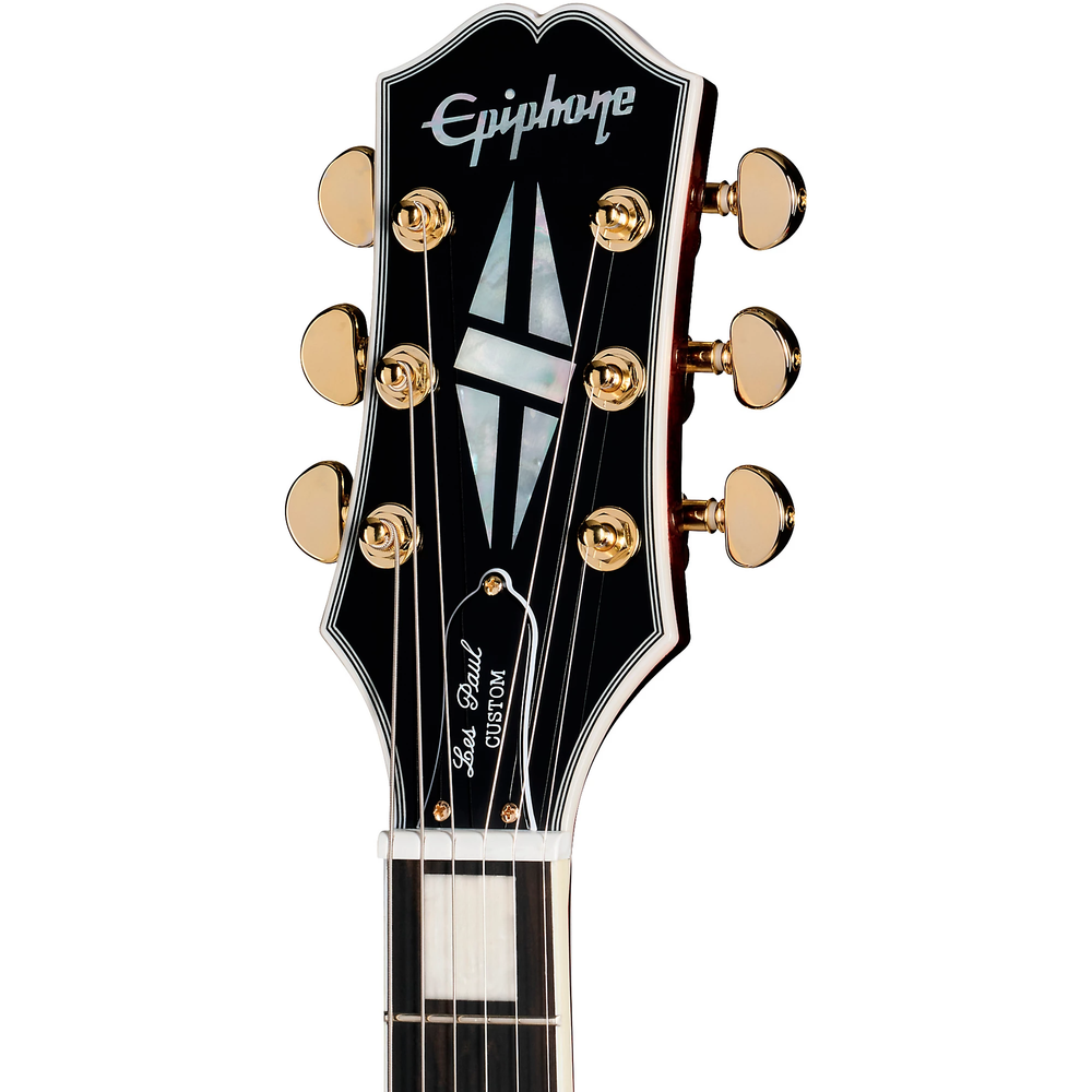 Epiphone Les Paul Custom Figured Inc Electric Guitar in Iced Tea Burst