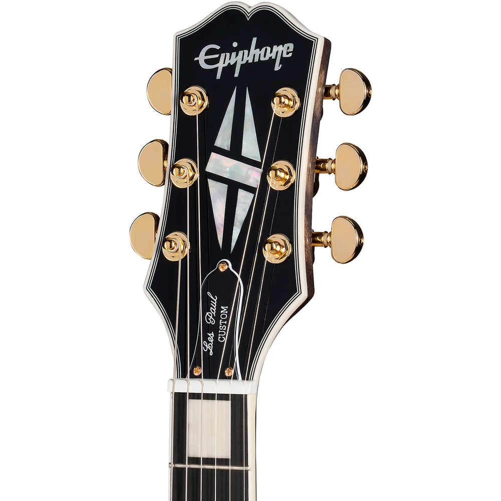 Epiphone Les Paul Custom Quilt Inc Electric Guitar in Ocean Blue Burst