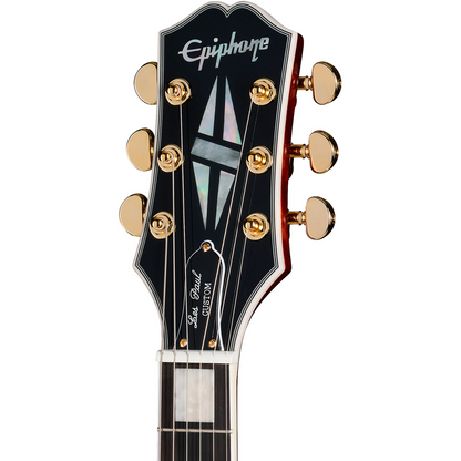 Epiphone Les Paul Custom Figured Inc Electric Guitar in Triburst
