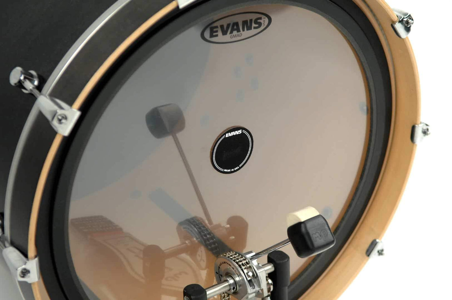 Evans EQ Bass Drum Single Patch in Black Nylon