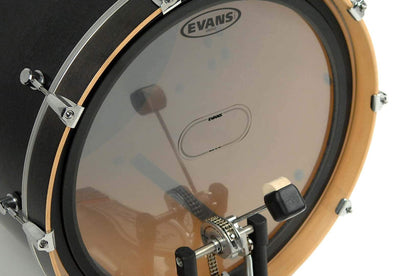 Evans EQ Bass Drum Double Patch in Clear Plastic