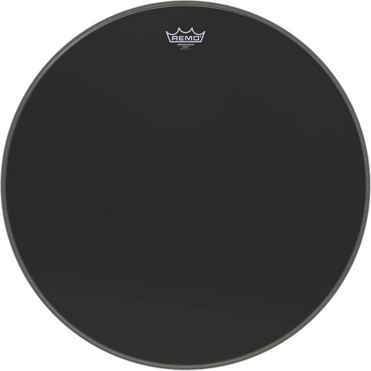 Remo 24" Ambassador Ebony Bass Drumhead