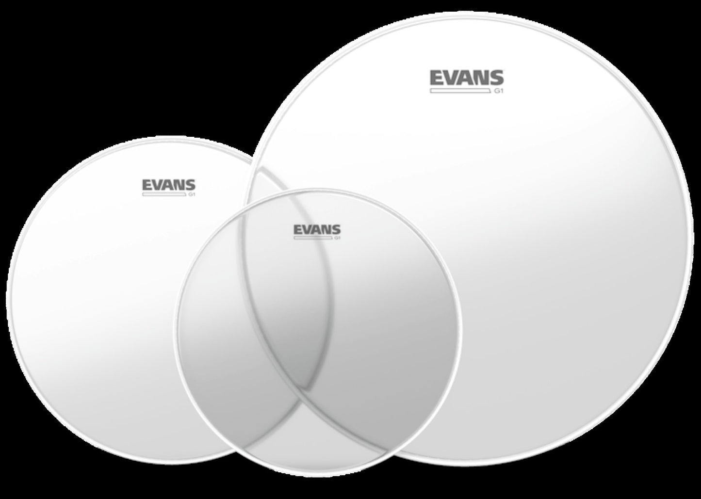 Evans Drumheads G1 Clear Pack 12", 13" and 16"
