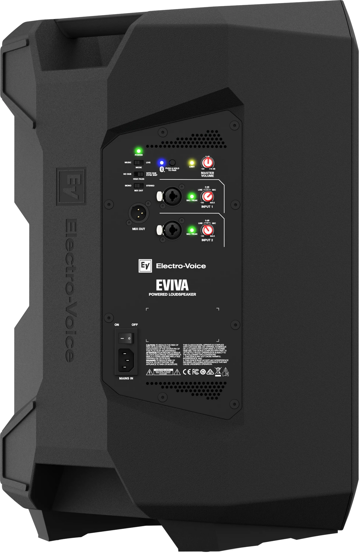 Electro-Voice EVIVA 12P - Powered 2-way Loudspeaker - 12" LF,  1" HF 1000W