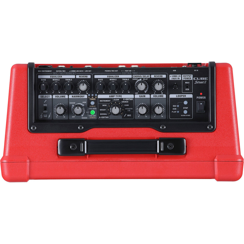 Boss CUBE Street II 2x6.5" 10W Battery Powered Stereo Amp in Red | EX-DEMO