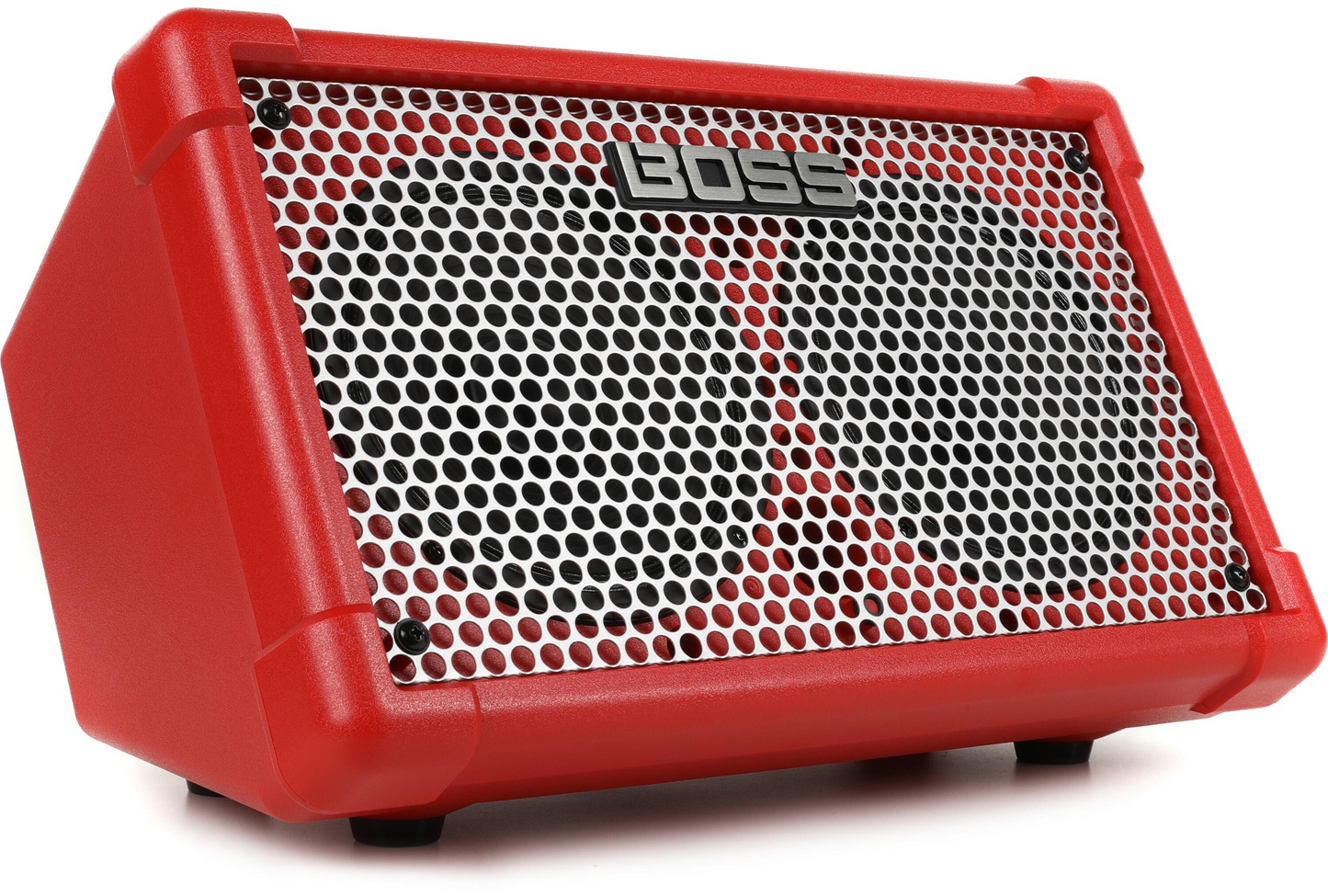Boss CUBE Street II 2x6.5" 10W Battery Powered Stereo Amp in Red | EX-DEMO